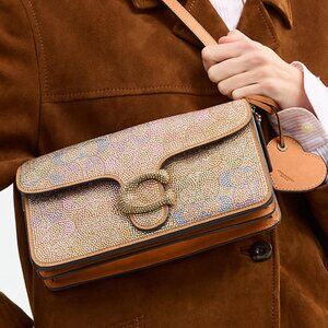 Coach Rainbow Candy Tabby Shoulder Bag 26 In Crystal Signature NWT!